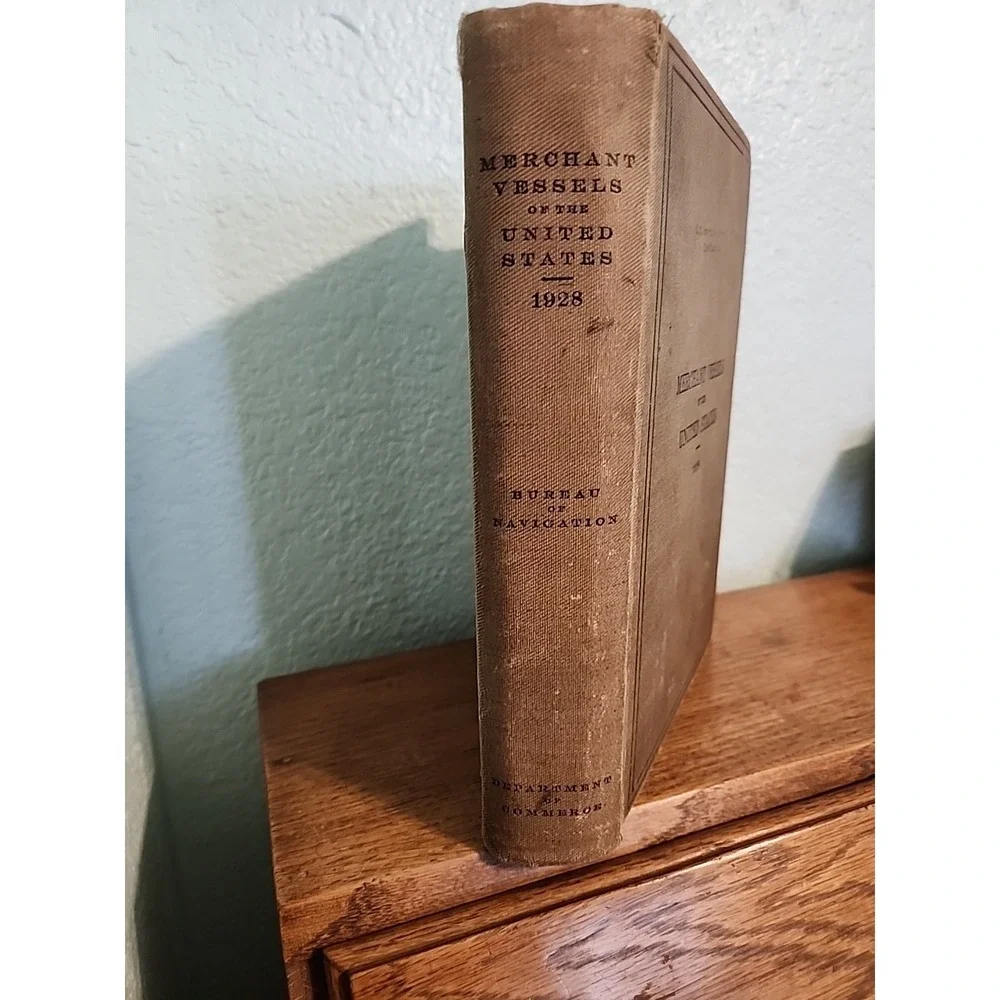 MERCHANT VESSELS OF THE UNITED STATES Department of Commerce 1928‎ HC Yacht &